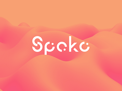 Spoko concept agency branding color flat logo studio typo ui ux