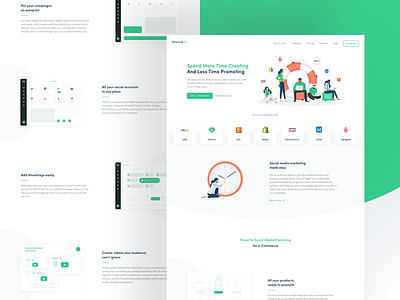 Around.io - Redesign 🧤 etsy gif green illustration post shop shopify stores ui ux woocommerce