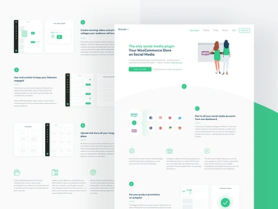 WooComrece - Around 🧤 etsy gif green illustration post shop shopify stores ui ux woocommerce