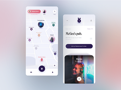 Wocky — App UI app application ios location map product ui user experience user interface ux