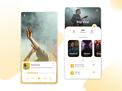 Music Player app Concept
