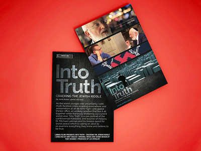 Into Truth Film Promotional Postcard creative direction postcard design promo sales