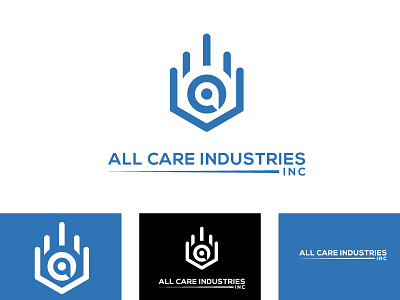 all care industry inc2 design icon illustration logo modern logo realestate