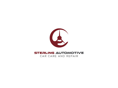 Sterling Automotive automotive care icon illustration logo modern logo repair