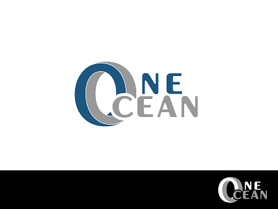 one ocean brand design branding creative illustration logo modern logo o logo ocean one ui vector wordmark