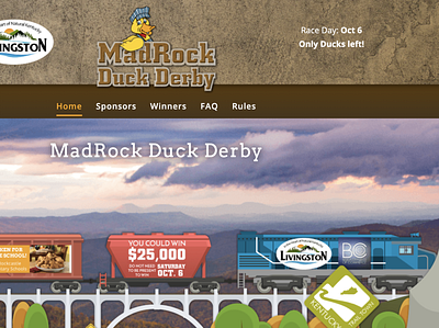 Madrock duck derby design website website design