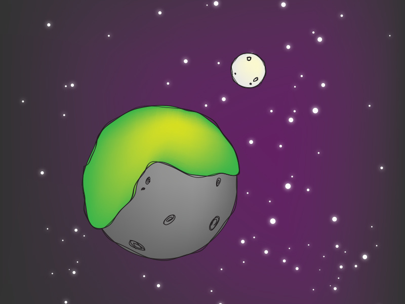 Planet X unknown planet colorful cute stars galaxy moon alien space planet