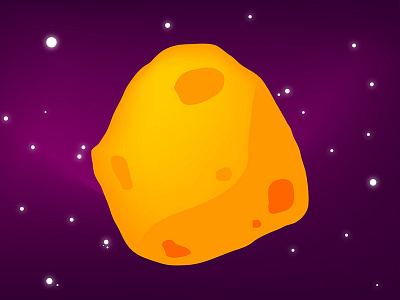 Space Cheese asteroid cheese colorful galaxy game art illustration space stars