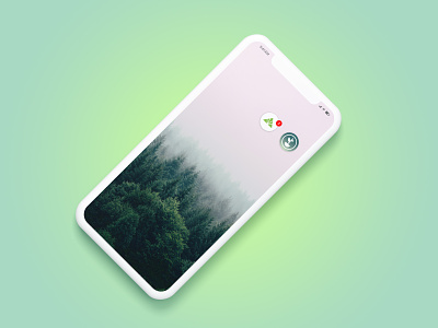 Daily UI Challenge - App Icon app icon app icons colorful gradient green icondesign logo design mobile app mockup trees