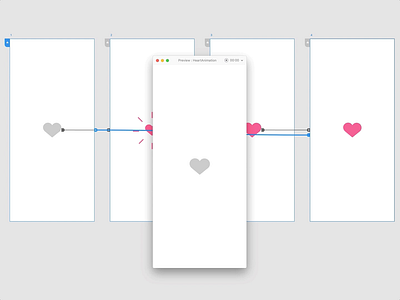 Heart Animation adobexd animation cute heart microinteraction prototype prototype animation wireframes