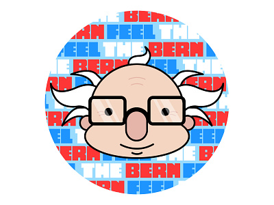 Feel The Bern america bern bernie bernie sanders bernie2020 election feel the bern presidential sticker design vote