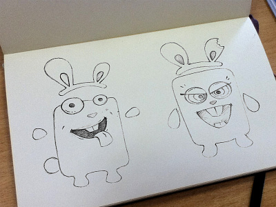 Sketch rabbits