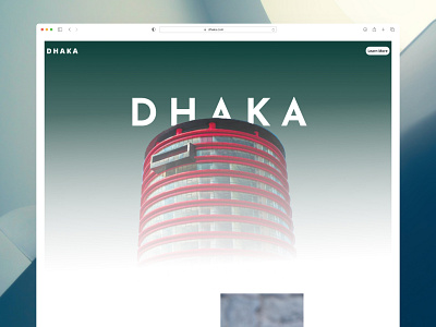 Dhaka City parallax website