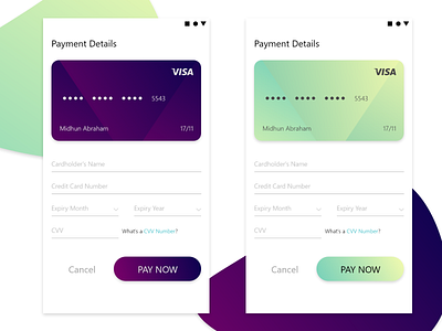 Daily UI 002 - Credit Card Checkout