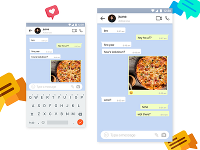 Daily UI 013 - Direct Messaging adobexd dailyui dailyuichallenge design dribbble message app messaging mobile mobile ui