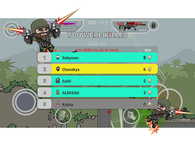 Daily UI 019 - Leaderboard adobexd dailyui dailyuichallenge design designs dribbble game gamedesign gamer minimilitia ui xd