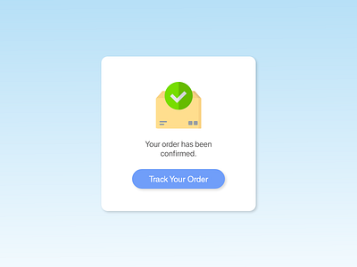 DailyUI054 - Confirmation