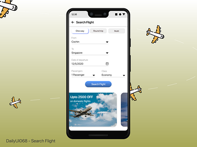 DailyUI068 - Search Flight