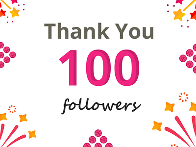 100+ followers 100followers adobe designers designs dribbble followers illustrator love photoshop thank you thanks thanksgiving thankyou uidesign uidesigner uxdesign xd