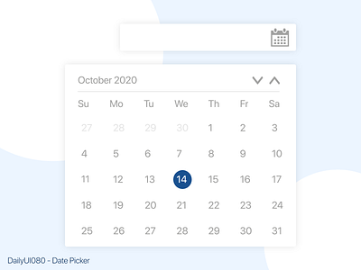 DailyUI080 - Datepicker