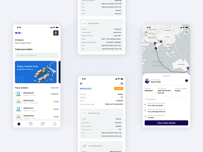 Cargo Tracking cargo figma homescreen map mobile mobileapp mobiledesign mobileui tracking ui uidesign uidesigner