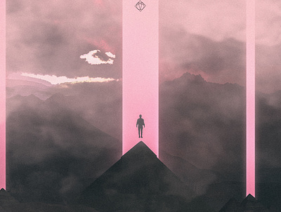 freedom 2d art artwork design digital fly freedom manipulation photoshop pink pyramids sky