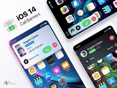 iOS 14 Call Banners conceptdesign designinspiration interface design ios ios14 iphone ui ux