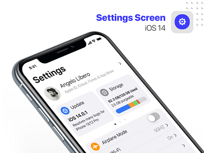iOS 14 Settings Screen - Light & Dark dark design designinspiration ios ios14 iphone light settings ui ux wwdc2020