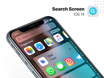 iOS 14 Search Screen app design concept design interface ios ios14 redesign search ui ux wwdc2020