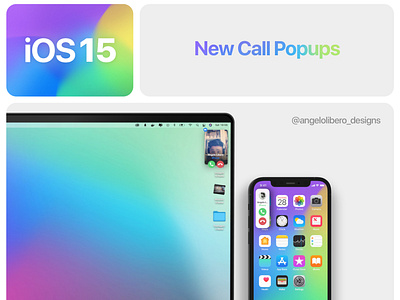 iOS 15 Call Popup redesign
