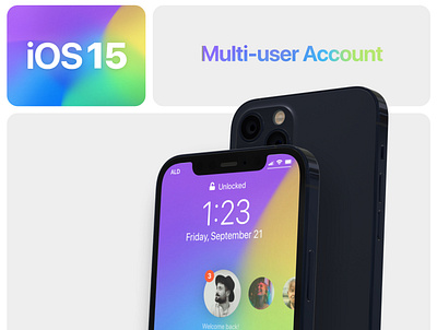 iOS 15 Multi-user Account ios app ios app design ios14 ios15
