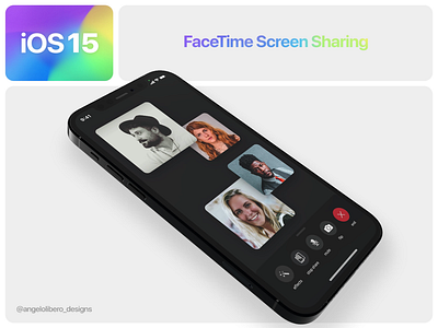 iOS 15 FaceTime Screen Sharing 🎥 facetime ios ios14 ios15 iphone12 iphone13 screensharing