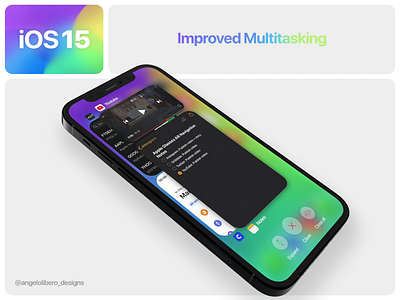 iOS 15 Improved Multitasking - Concept video 🎥 ios ios14 ios15 iphone12 iphone13 multitasking