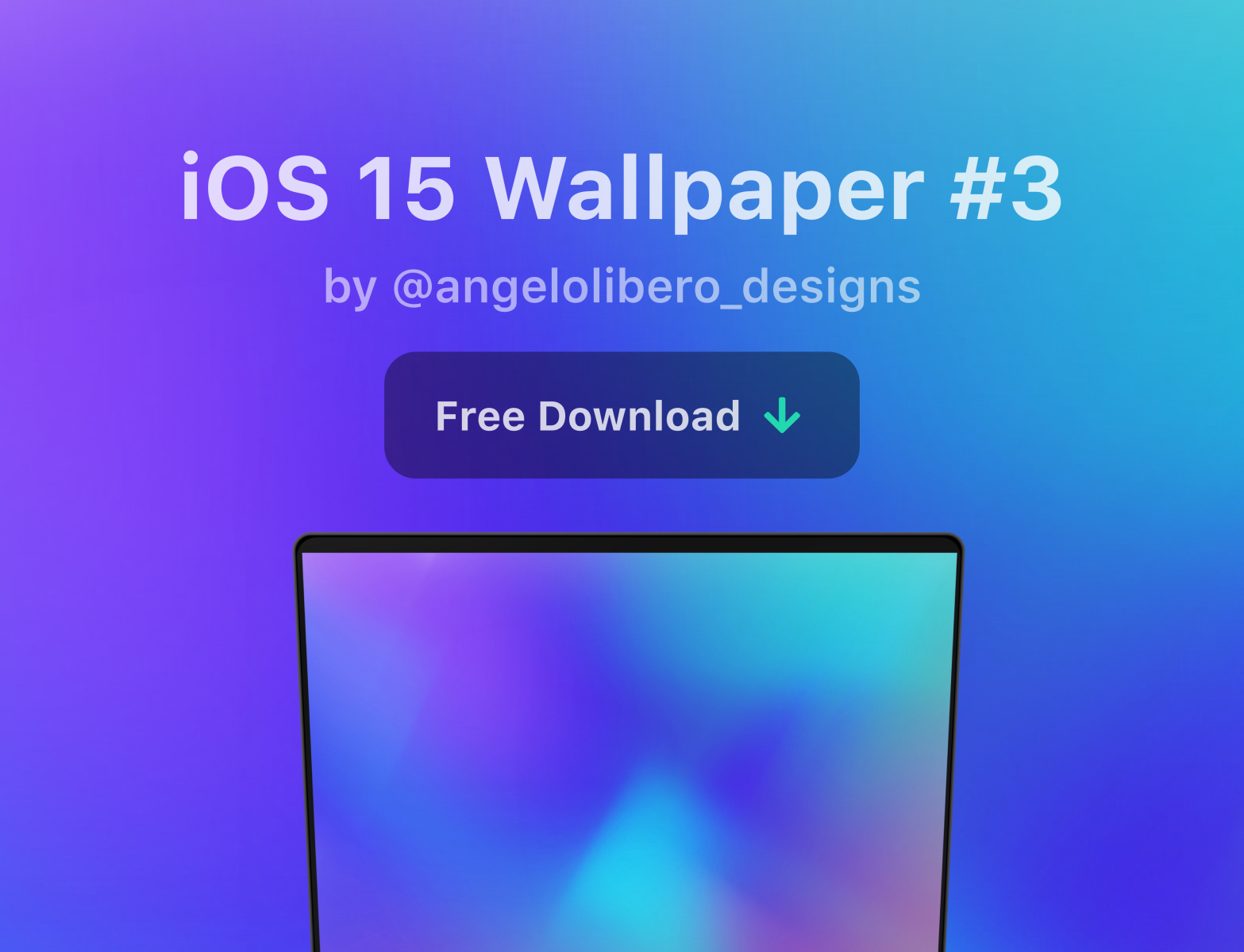 Ios 15 Wallpaper 3 Free Download By Angelo Libero Designs On Dribbble