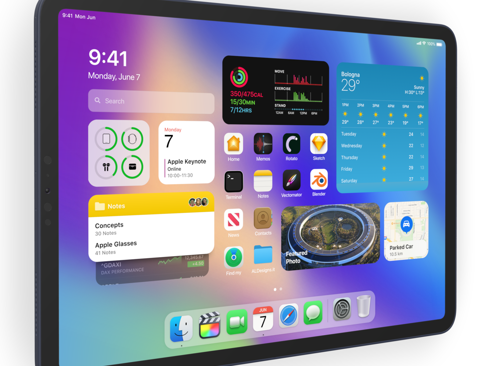 New home screen - iPadOS 15 by Angelo Libero Designs on Dribbble