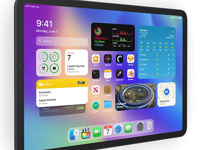 New home screen - iPadOS 15 concept home screen ipad ipad pro ipados ipados14 ipados15 iphone wwdc21