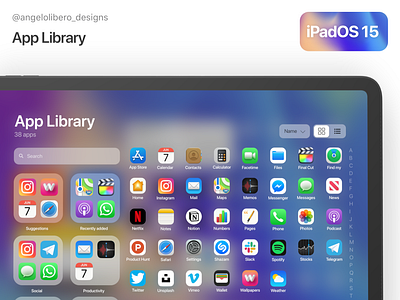 App Library - iPadOS 15