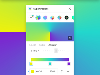 Supa Gradient plugin fo Figma design figma gradient interface plugin supa gradient ui ux