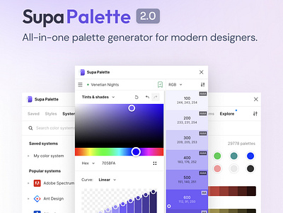 Supa Palette 2.0 color system colors figma palette