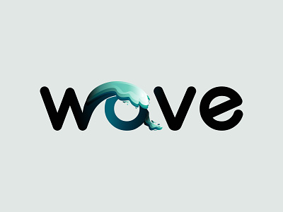 Logo wave adobe branding flat illustration illustrator lettering logo logo design typography vector wave word logo
