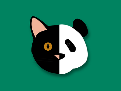 Favorite animal icon cat graphic design icon panda weekly warm up