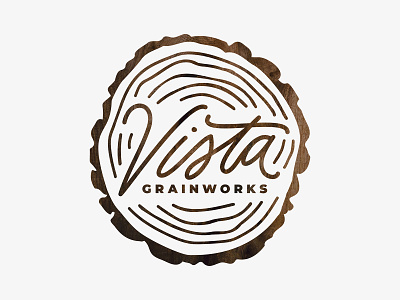 Vista Grainworks Logo! art direction brand identity branding design graphic design illustration logo logo design vector