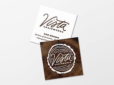 Vista Grainworks Business Card! art direction brand identity branding business card design graphic design illustration logo logo design vector