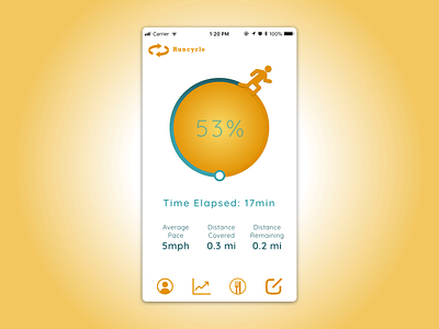 Fitness App app design fitness app iphone 8 mobile ui