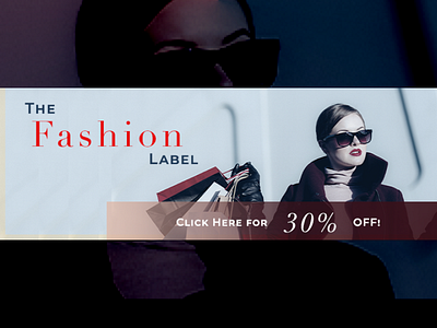 Fashion Ad Banner adobe adobe photoshop branding design desktop ecommerce fashion graphic design website