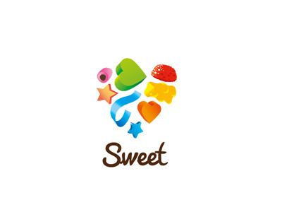 Sweet heart logo sweet