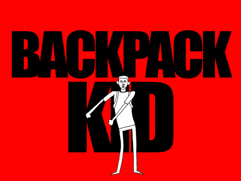 the backpack kid animation motion