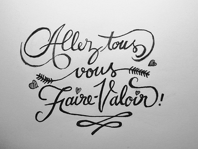 Politesse calligraphy