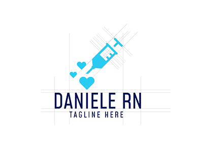 Daniele RN beauty logo body doctor face love medicine needle silicone surgery