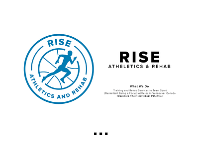 Rise Atheletics & Rehab abstract analyse app branding care design icon illustration logo vector